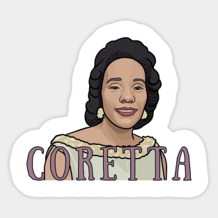 Coretta Scott King Portrait Sticker